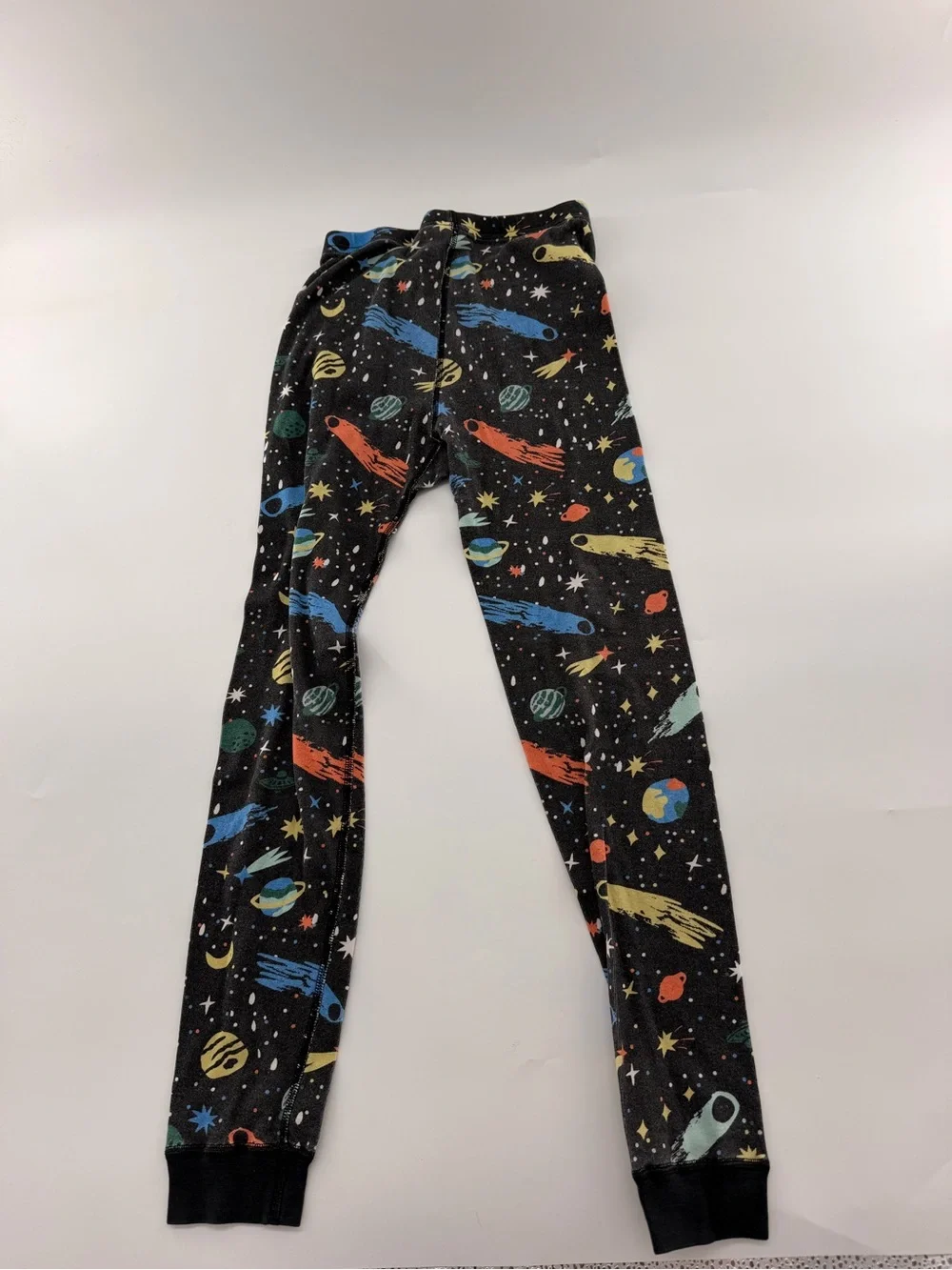 Hanna Andersson Black Long John Short Sleeve Shorts Set 3pc Black Interstellar